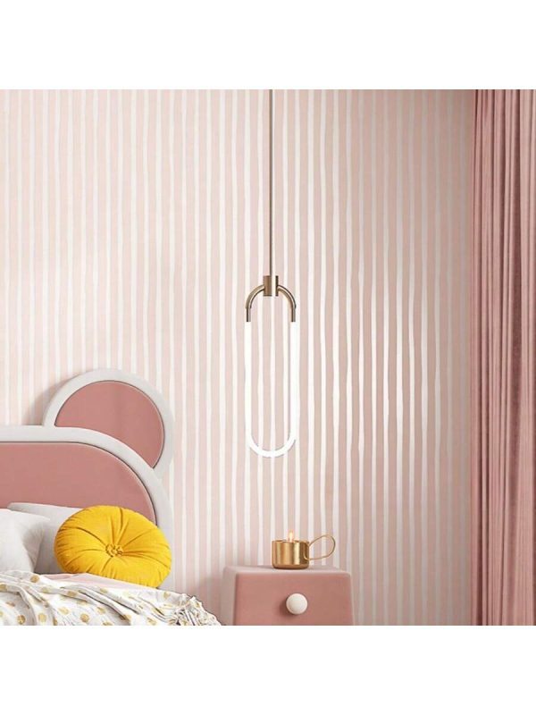 1 Roll Thick Vertical Striped Non-Woven Wallpaper, Simple Solid Color Design, Suitable For Headboard, Bedroom And Living Room Decoration, Free Combination, Ideal For Room Renovation. Pink