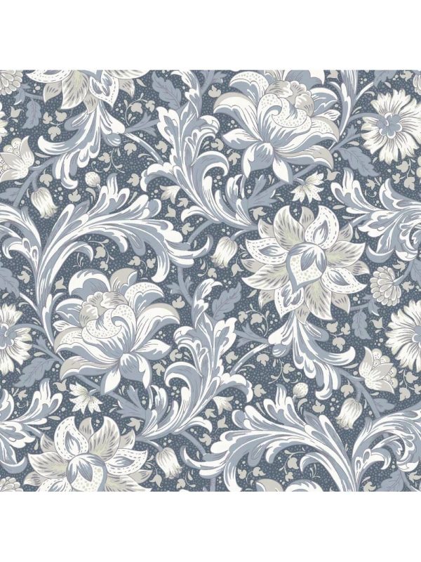 Blue Self-Adhesive Wallpaper, 20.5"W X 18'L, Creative Wall Covering Blue