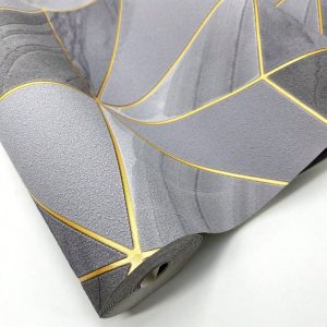 Q QIHANG Q QIHANG Modern Simple Abstract 3D Texture Diamond Imitation Deerskin Velvet Non-Woven Wallpaper Suitable For Living Room Bedroom Dining Room TV Background Non-Self-Adhesive Wallpaper 20.87" W X 374.02" L Main Color Dark Gray