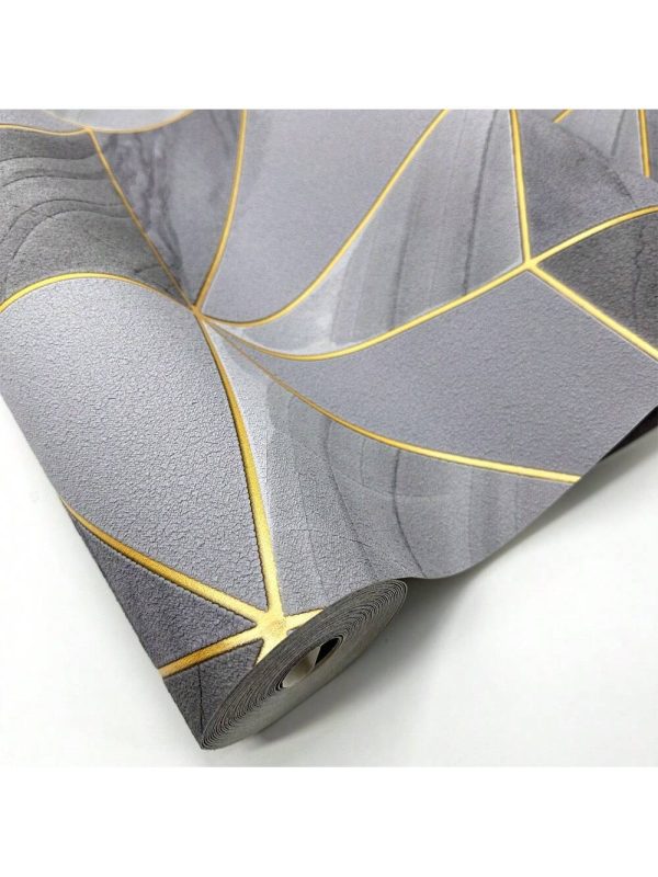 Q QIHANG Q QIHANG Modern Simple Abstract 3D Texture Diamond Imitation Deerskin Velvet Non-Woven Wallpaper Suitable For Living Room Bedroom Dining Room TV Background Non-Self-Adhesive Wallpaper 20.87" W X 374.02" L Main Color Dark Gray